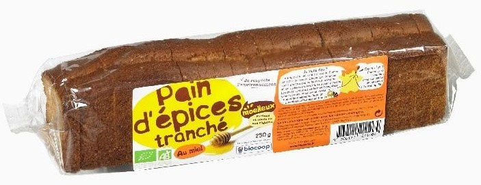 Pain d'épices tranché 250g Pain d'épices tranché 250g