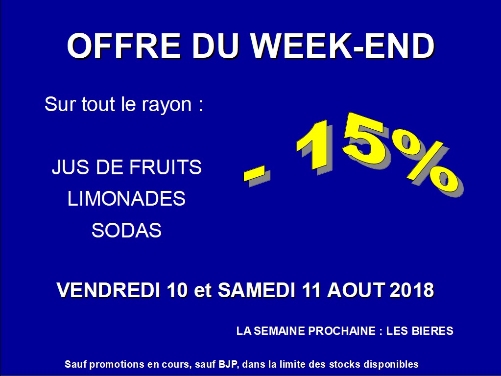 Offre du week-end