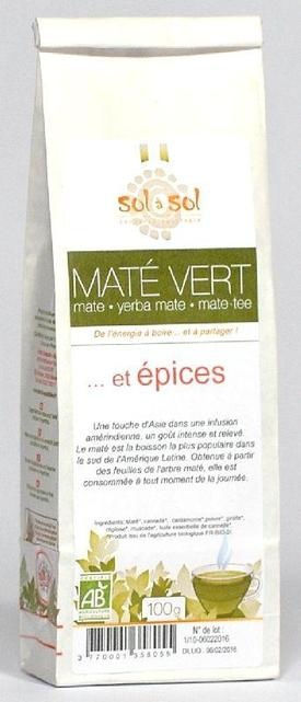 Maté vert épices 100g Maté vert épices 100g