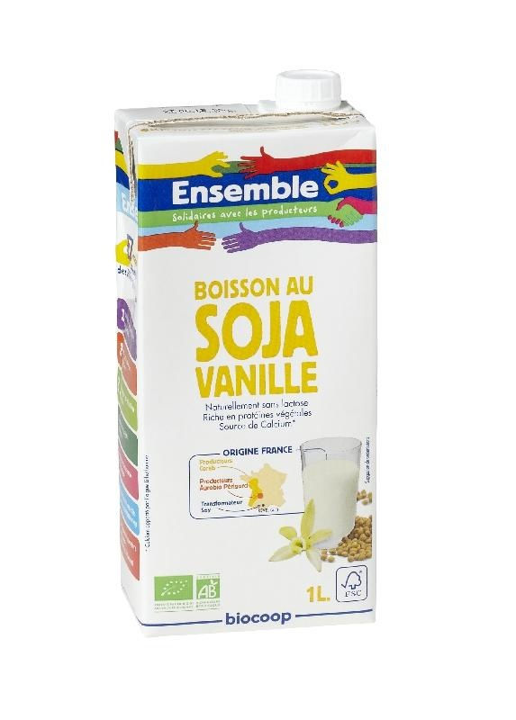 Boisson soja vanille 1L