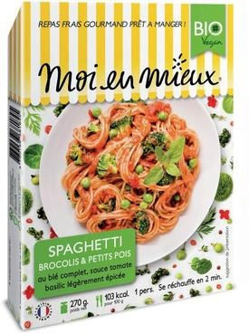 Spaghetti brocolis petits pois 270g Spaghetti brocolis petits pois 270g