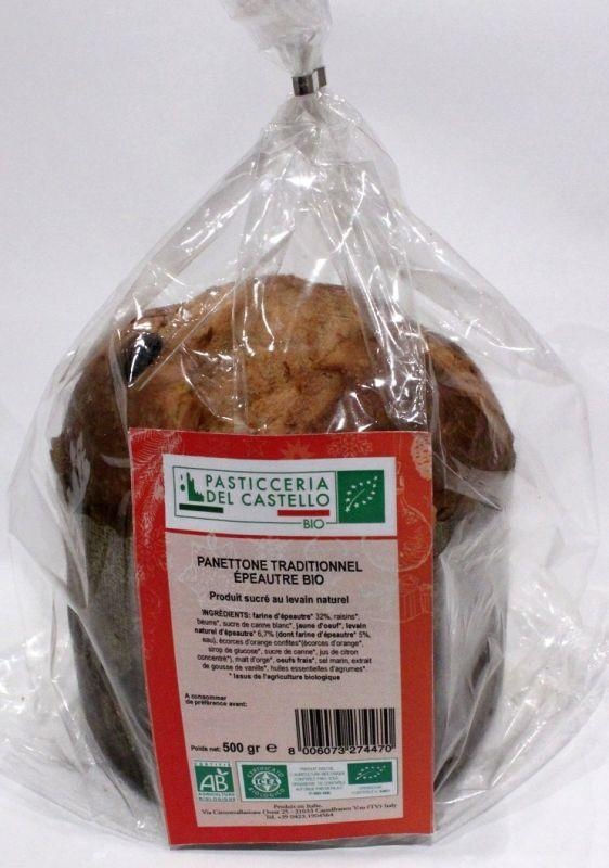 Panettone traditionnel épeautre 500g Panettone traditionnel épeautre 500g