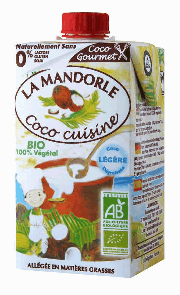 Crême coco cuisine légère 25cl Crême coco cuisine légère 25cl