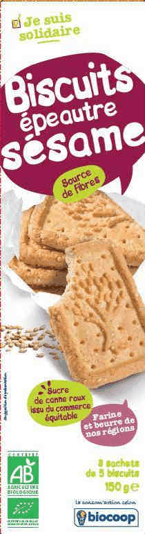 Biscuit épeautre sésame 150g Biscuit épeautre sésame 150g